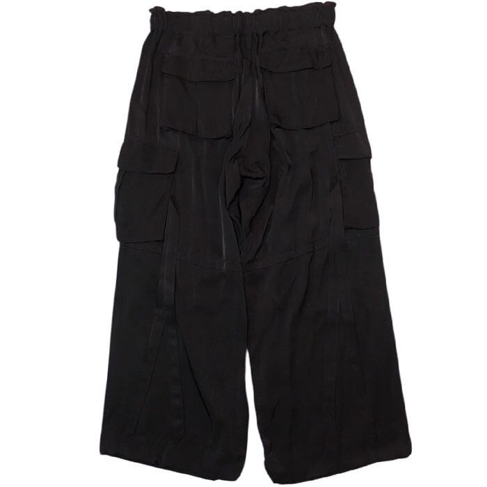 kiryuyrik キリュウキリュウ / Satin Cargo Pants (black) [kiryuyrik