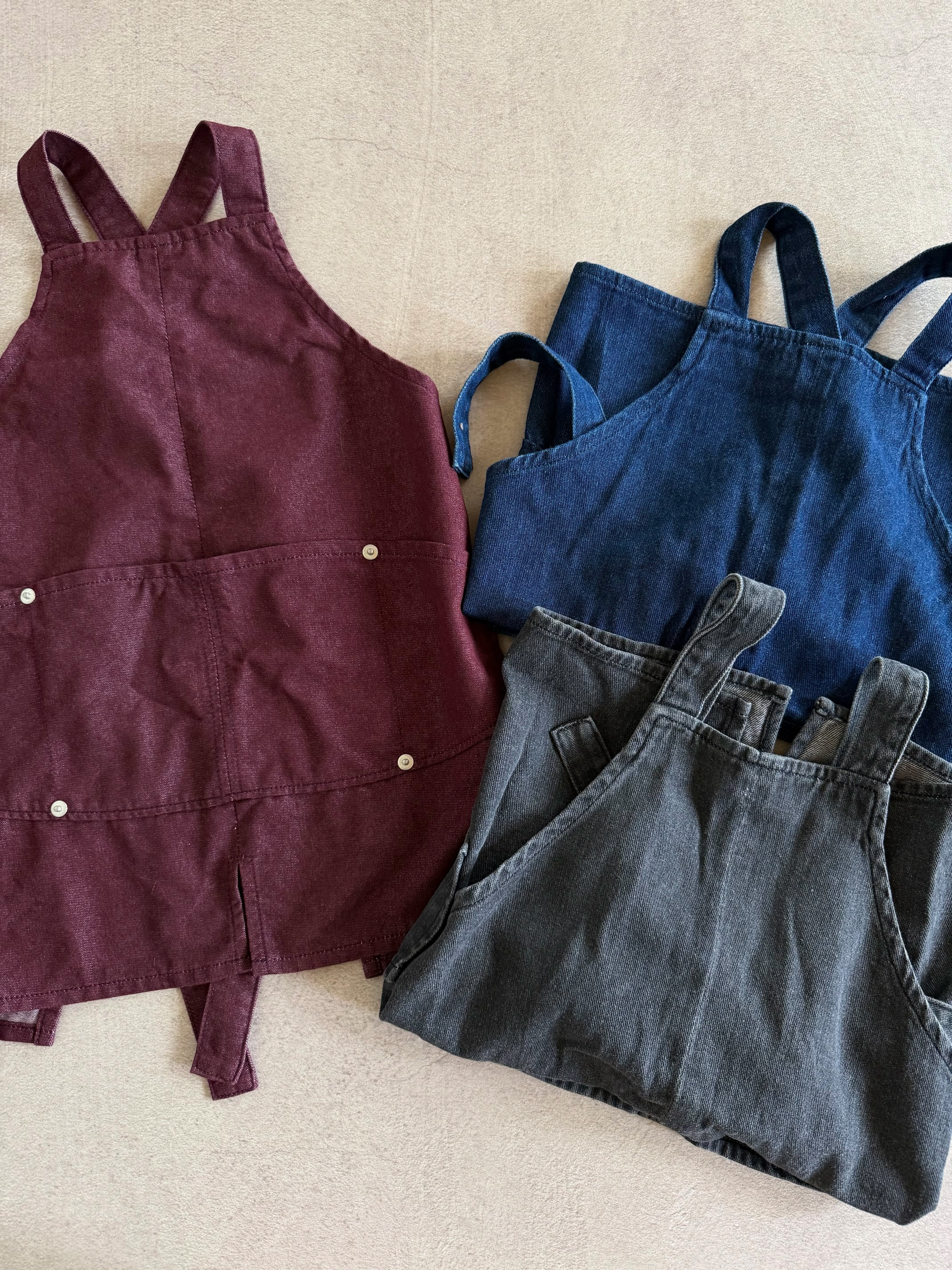 【&pal】denim apron/3color
