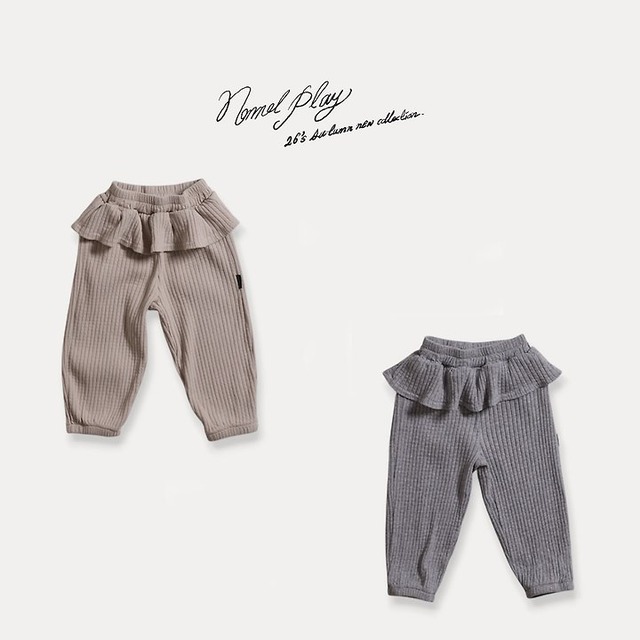 【取寄】normal play｜mari shirring jogger pants｜マリシャーリングジョガーパンツ｜12m-L｜kids｜26 autumn