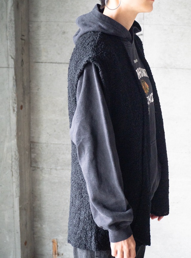 "astorONE" 1980s Loop yarn acrylic knit vest