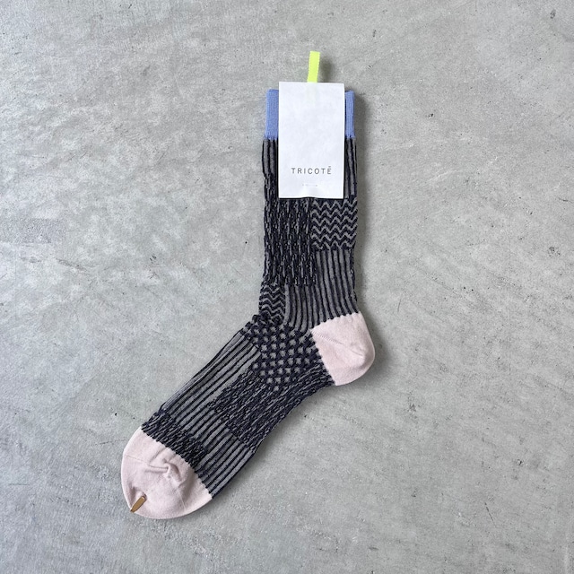 TRICOTÉ / 【Free size】bumpy patchwork socks TR53SO029