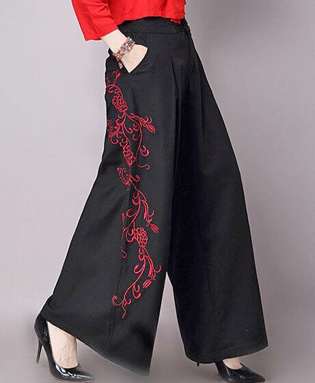 ワイドパンツ チャイナ服 刺繍 舞踏 zh74 | チャイナ服専門店の ワイドパンツ チャイナ服 刺繍 舞踏 zh74 | チャイナ服専門店の