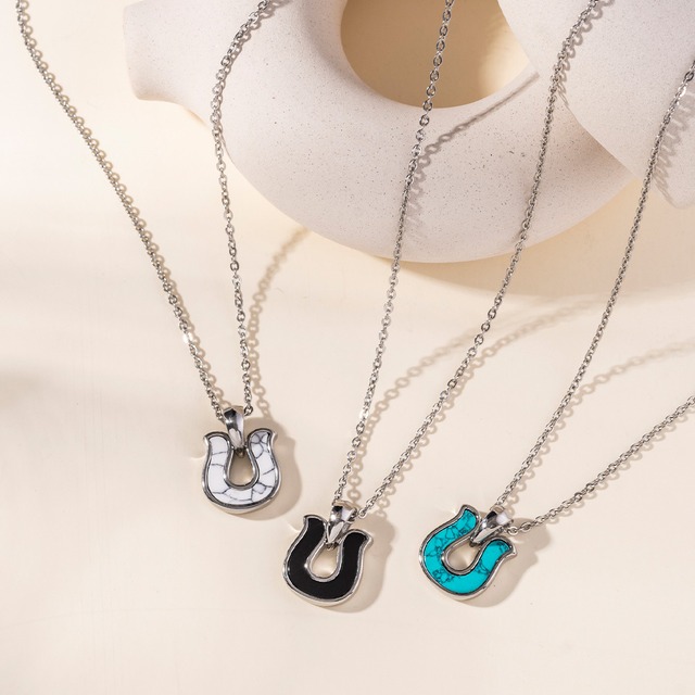 316L Horse Shoe Necklace CL-N020