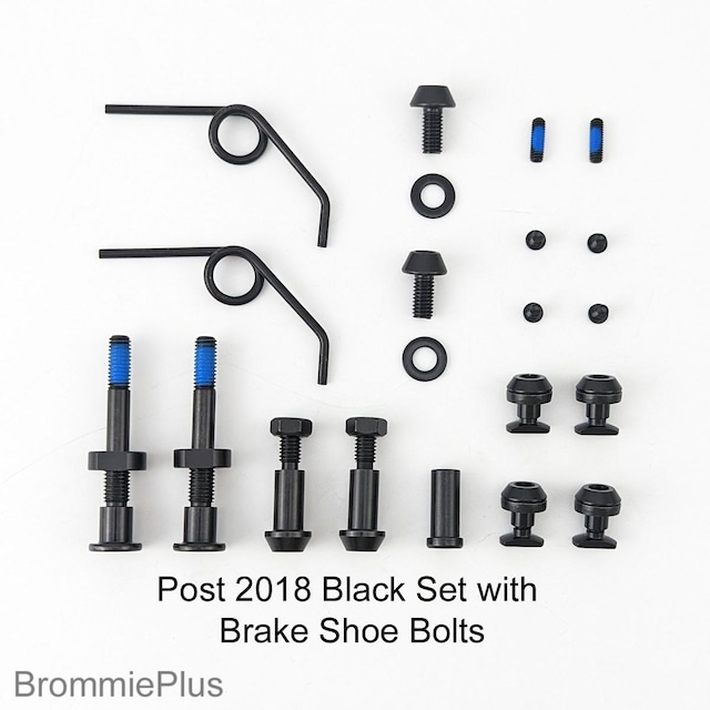 Brommieplus Stainless Steel Brake Caliper Bolts for Post-2018 Brompton [Black]