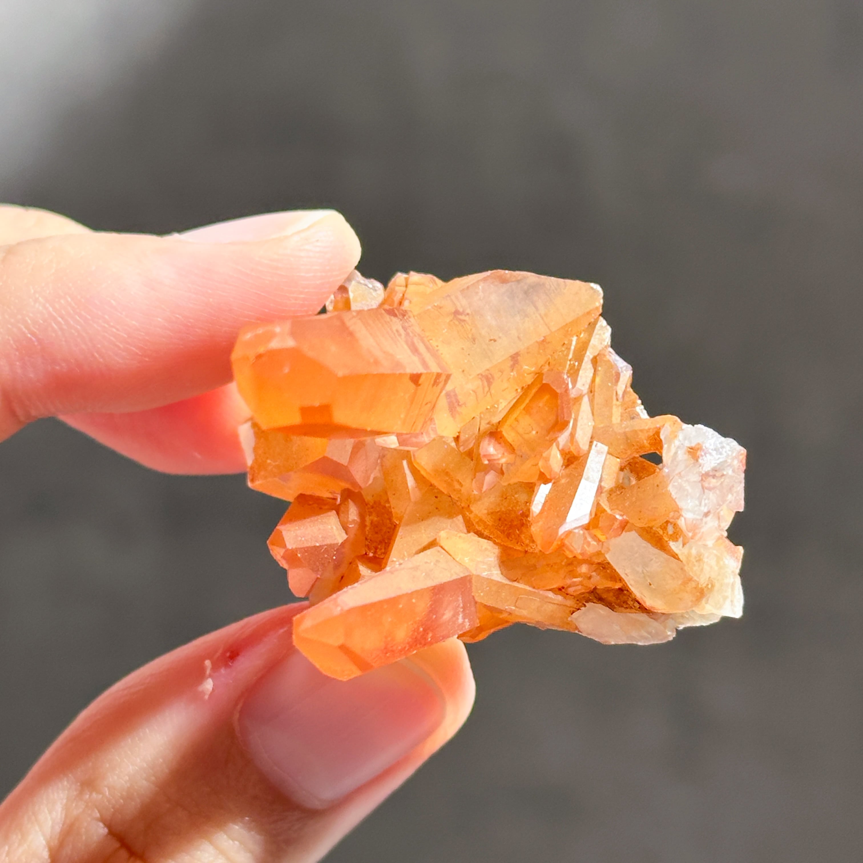 ミナスジェライス産タンジェリンクォーツ クラスター51◇ Tangerine