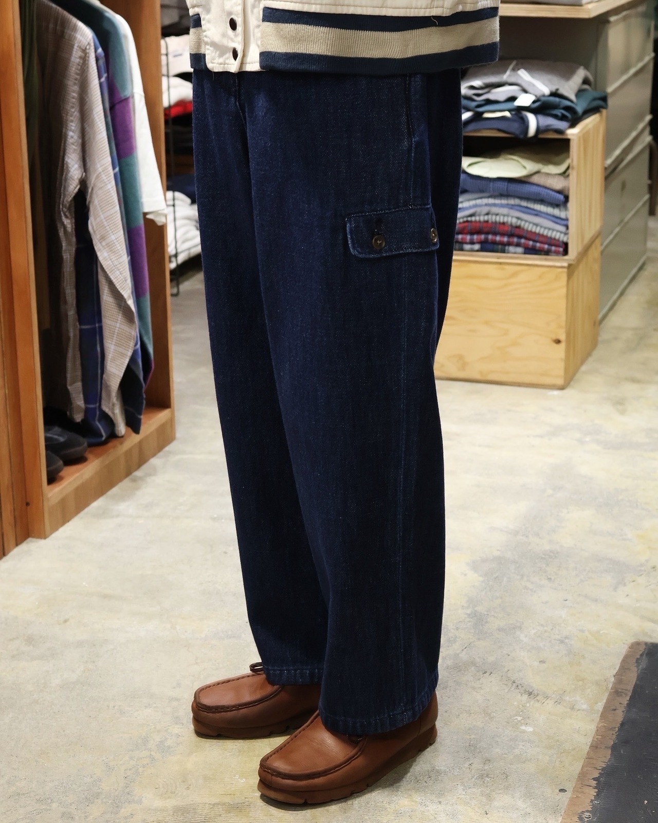 PWA LOOSE DENIM TROUSERS col.INDIGO | STORE™️