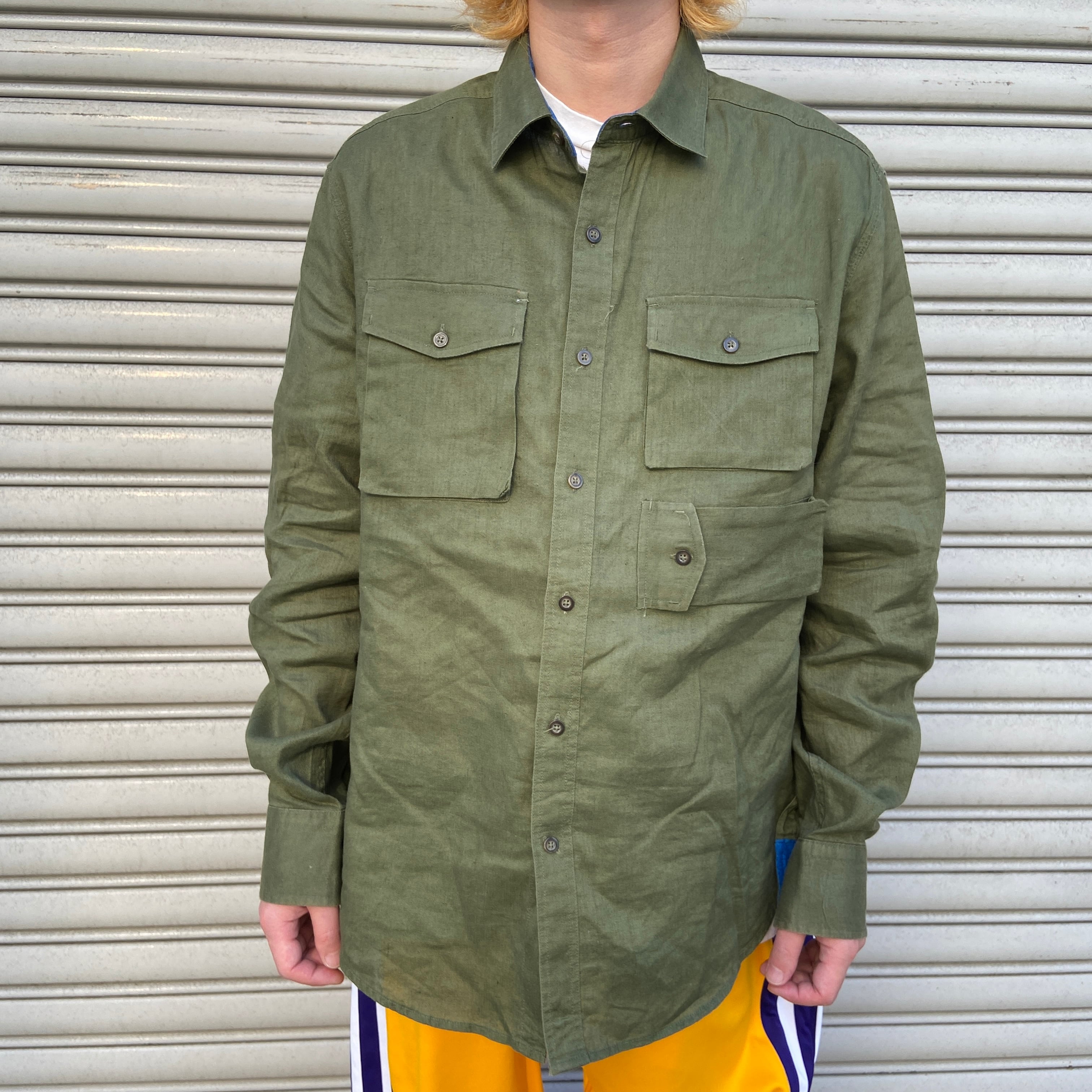 か*げ様 ショーンジョン　セットアップ　XL 総柄　半袖　SEANJOHN 希少 ショーンジョンセットアップXL 総柄半袖SEANJOHN 希少