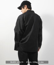 ＼SALE／◆ビッグシルエット レギュラーカラー / バンドカラー シャツ◆be-1142-2142w113
