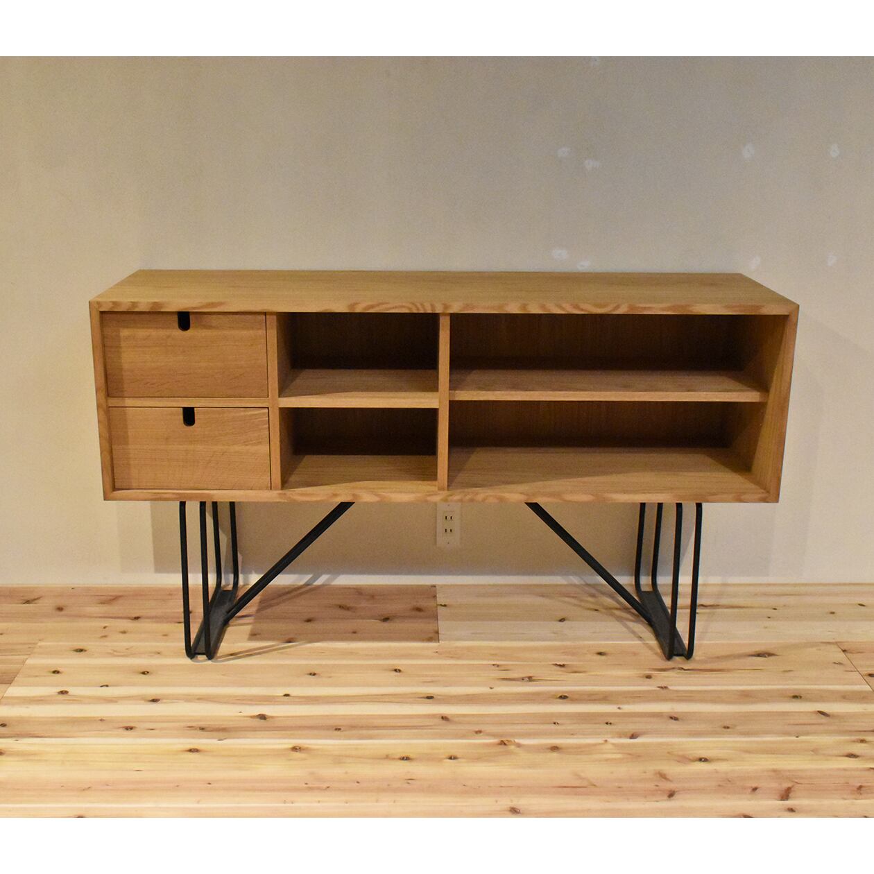 送料込み創作木材家具屋さんのアンティーク仕上 テレビボード 展示品