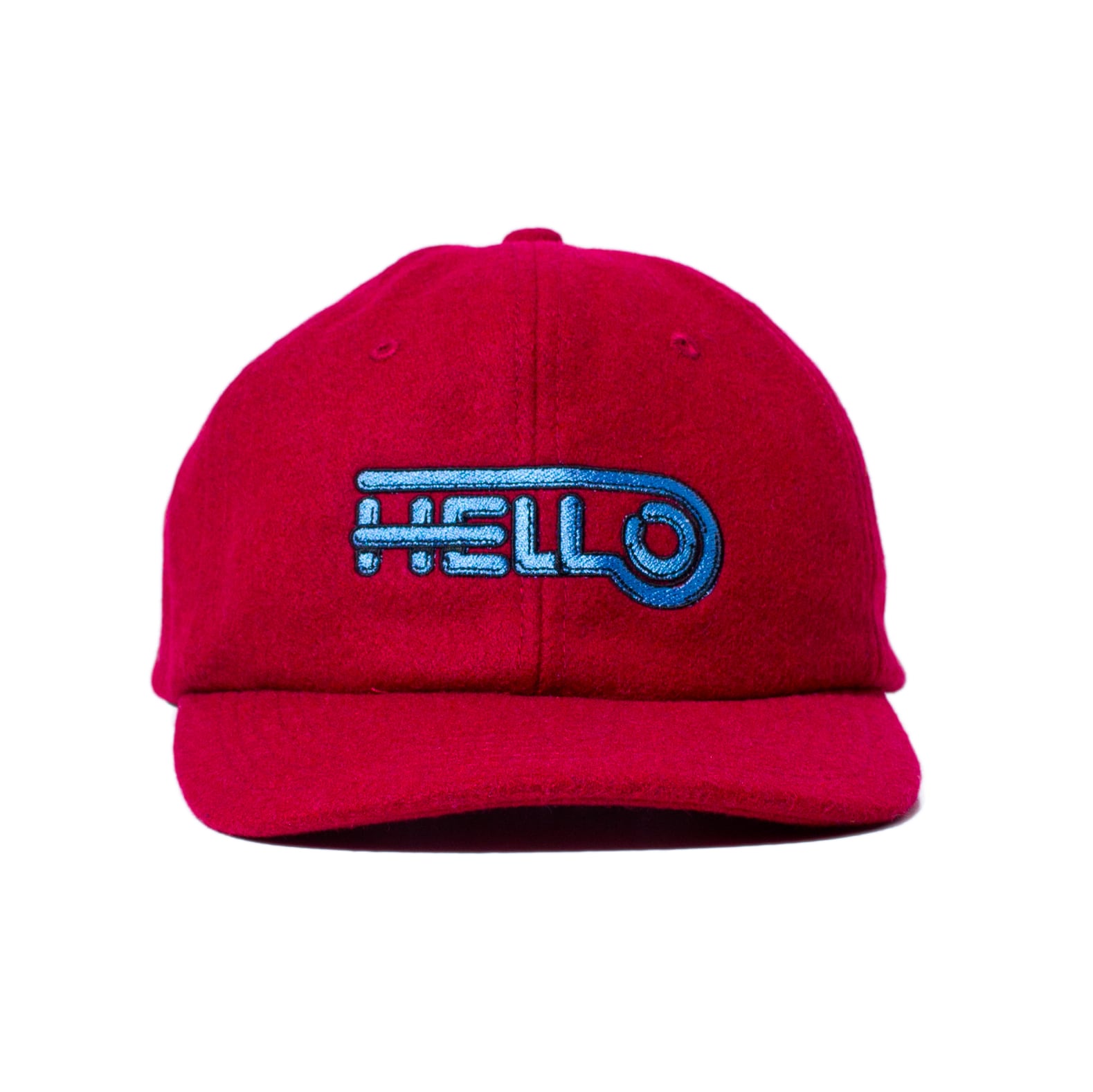 HELLO WOOL BB CAP #RED