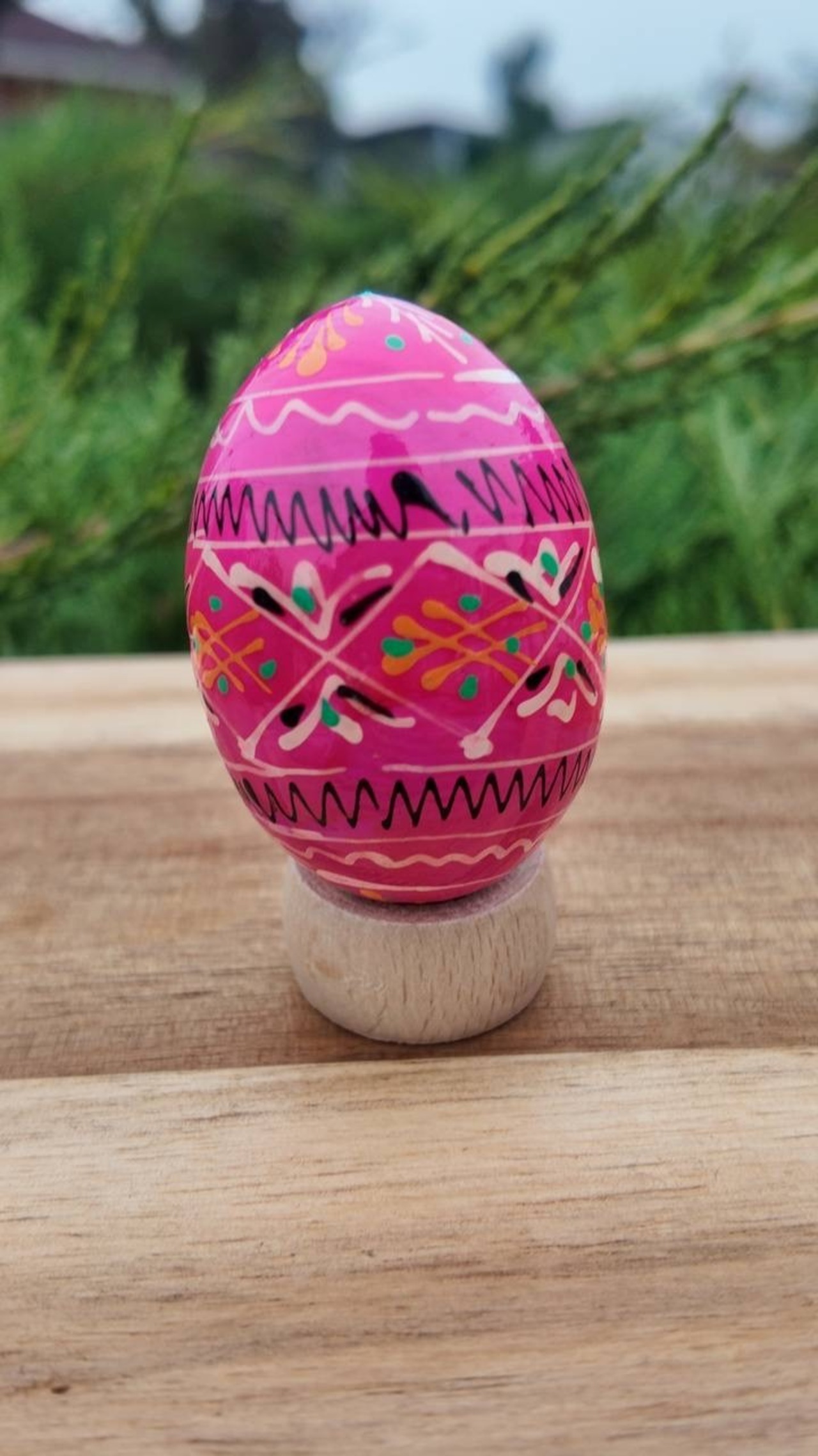 装飾用プィサンカ（イースターエッグ）with stand　コロミヤ博物館モデル - 1