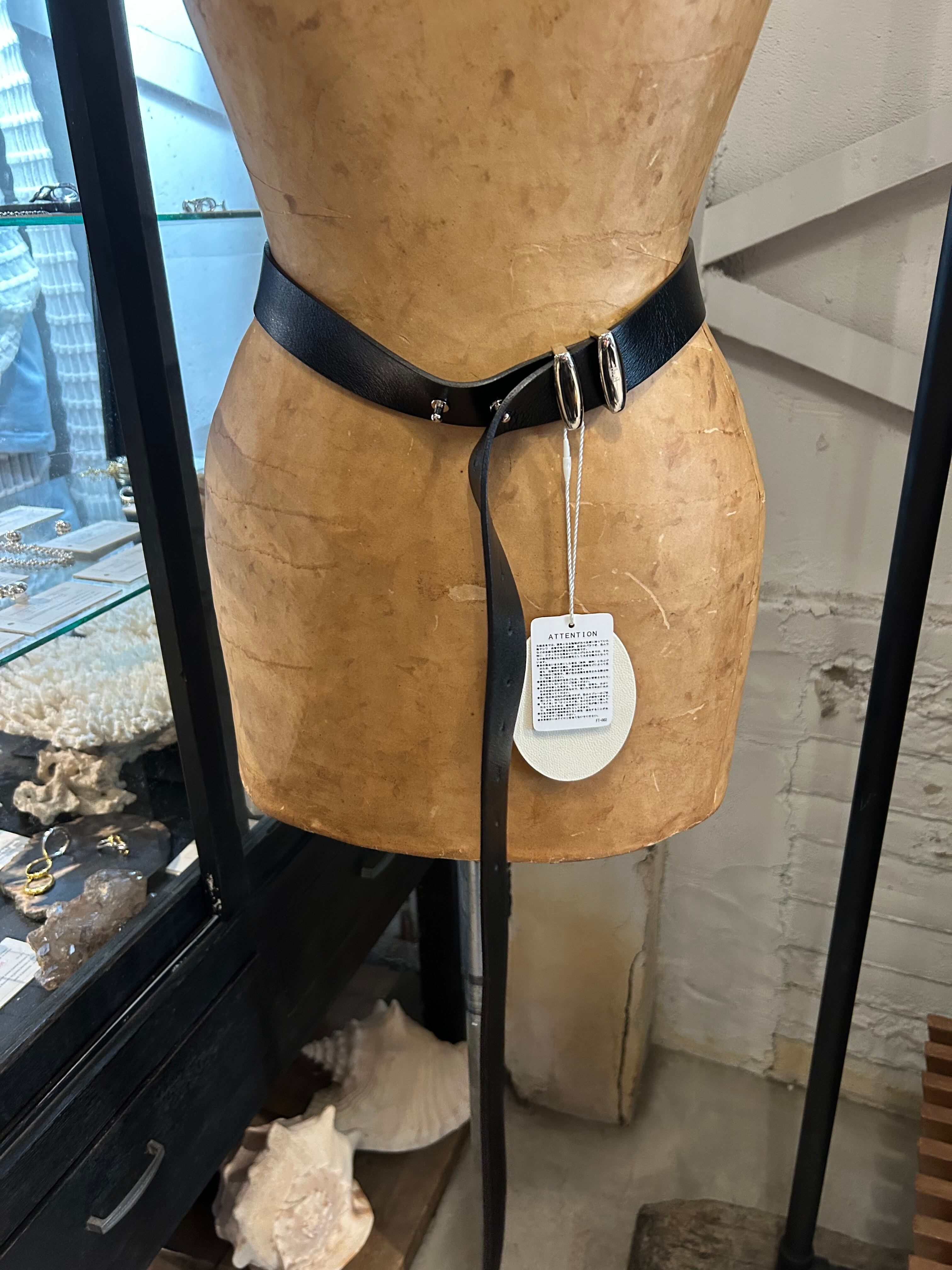 FUMIETANAKA leather long belt | AAR