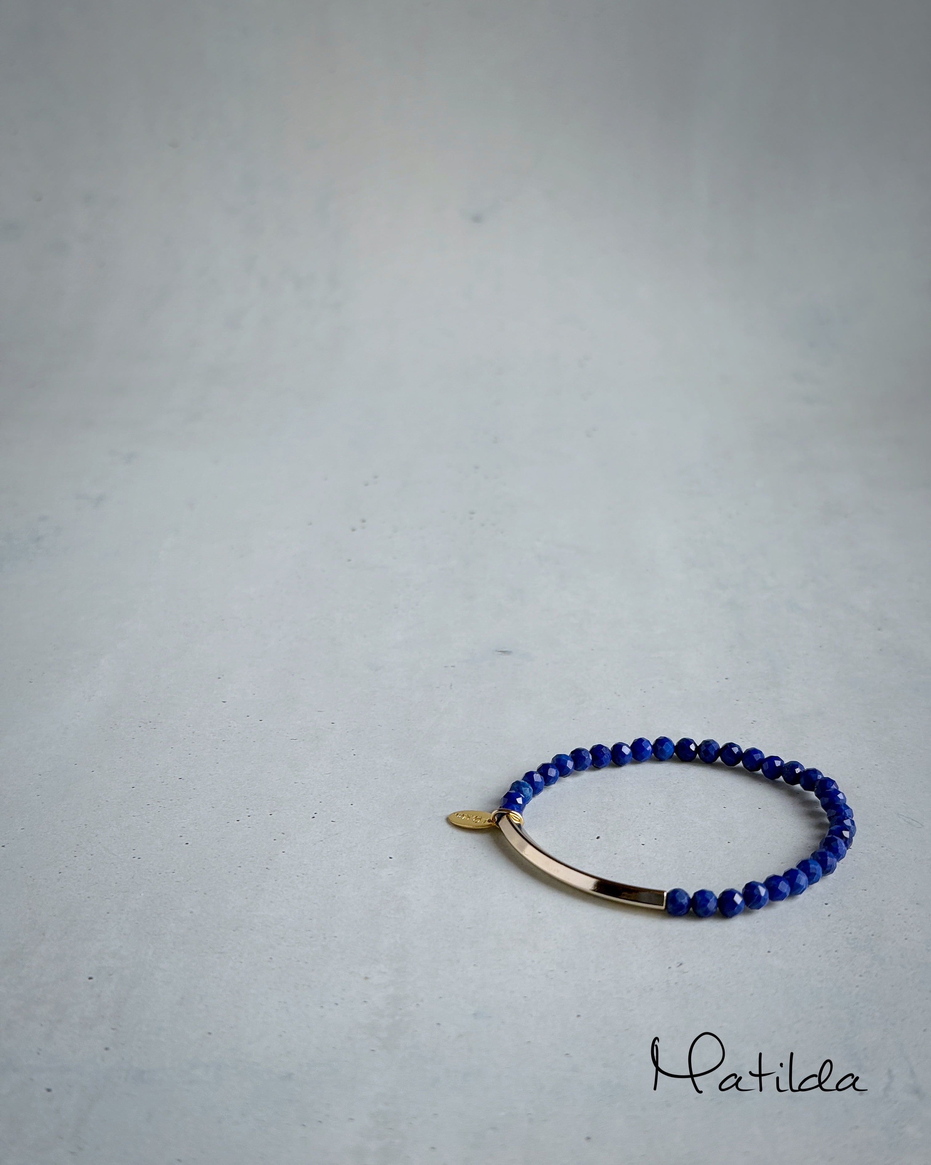 Tube & stone bracelet(ラピスラズリ)