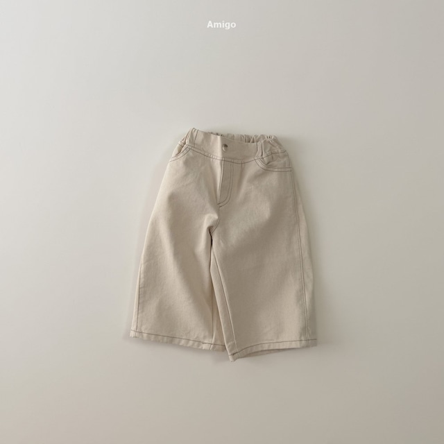 【取寄】amigo|curve denim pants (natural)|カーブデニムパンツ(ナチュラル)|XS-XL|kids|26 autumn