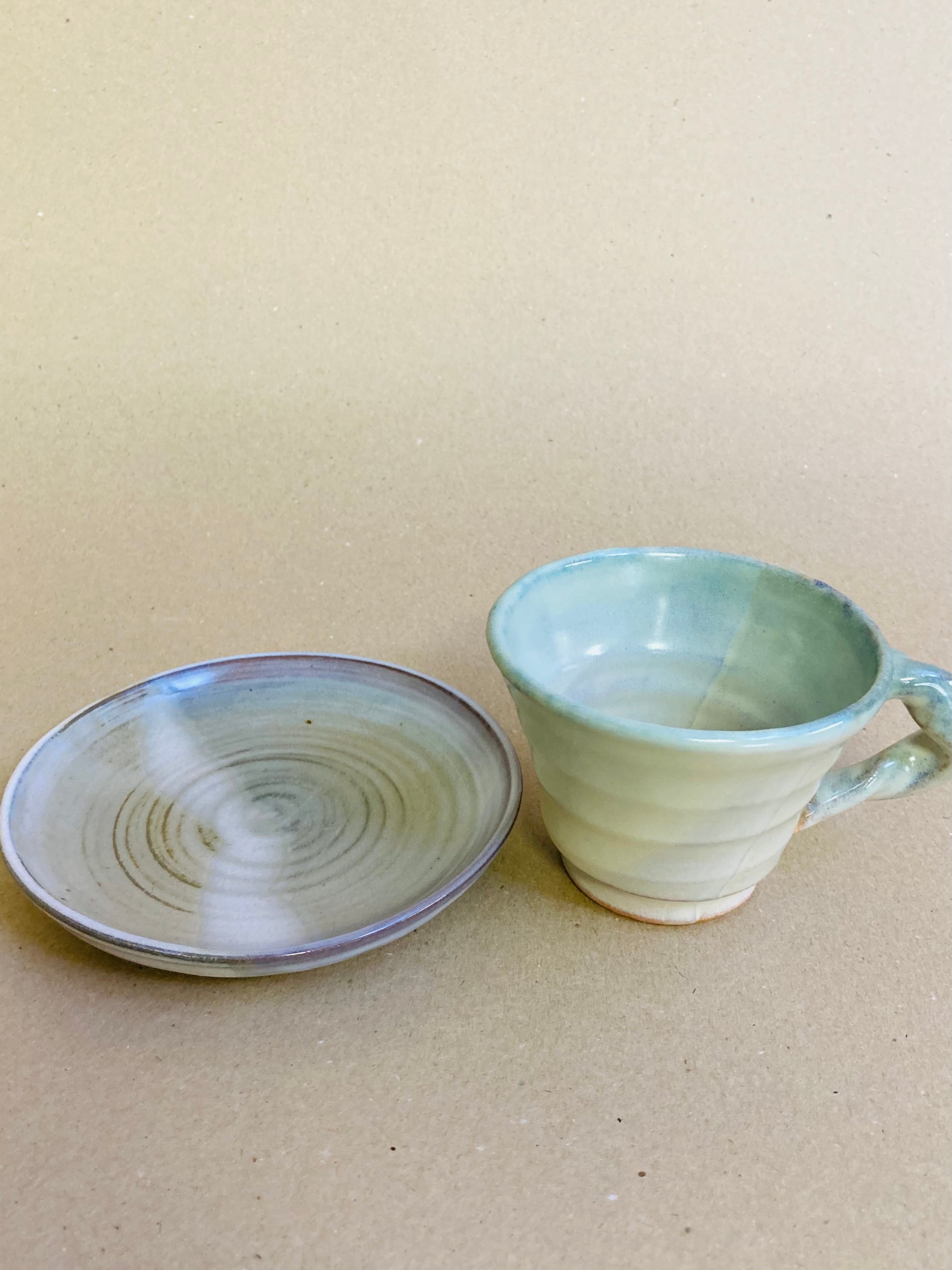 萩焼 水指し 松綠 萩焼コーヒーカップ 大和稔 作 | 萩焼 大和 稔（大和春信松緑窯元）