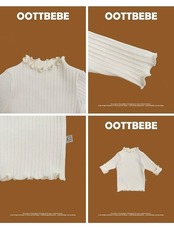 韓国子供服 / 26winter / oottbebe / セリーヌリブフレアT / ベビー&キッズ / 冬服 *XS~XL*