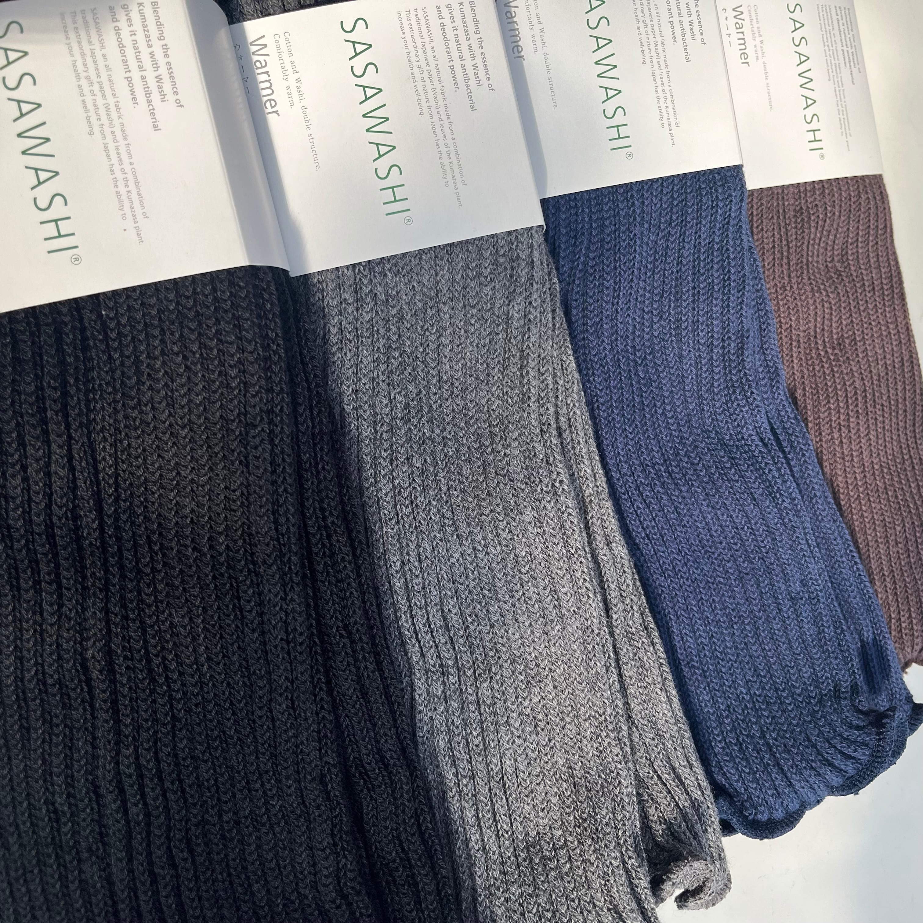 【sasawashi(ささ和紙)】レッグウォーマー