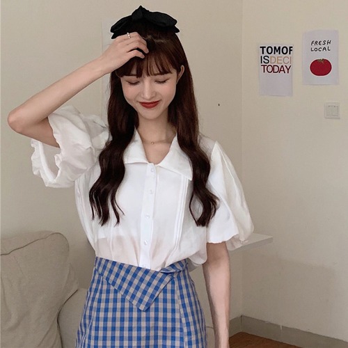 ✞ スリーブシャツブラウス 大人ガーリー スウィート キュート カジュアル ✞ゴスロリ SM ミリ 甘ロリ クラロリ 和ロリ エレガント 黒ロリ 姫ロリ 華ロリ BB-BB4976832