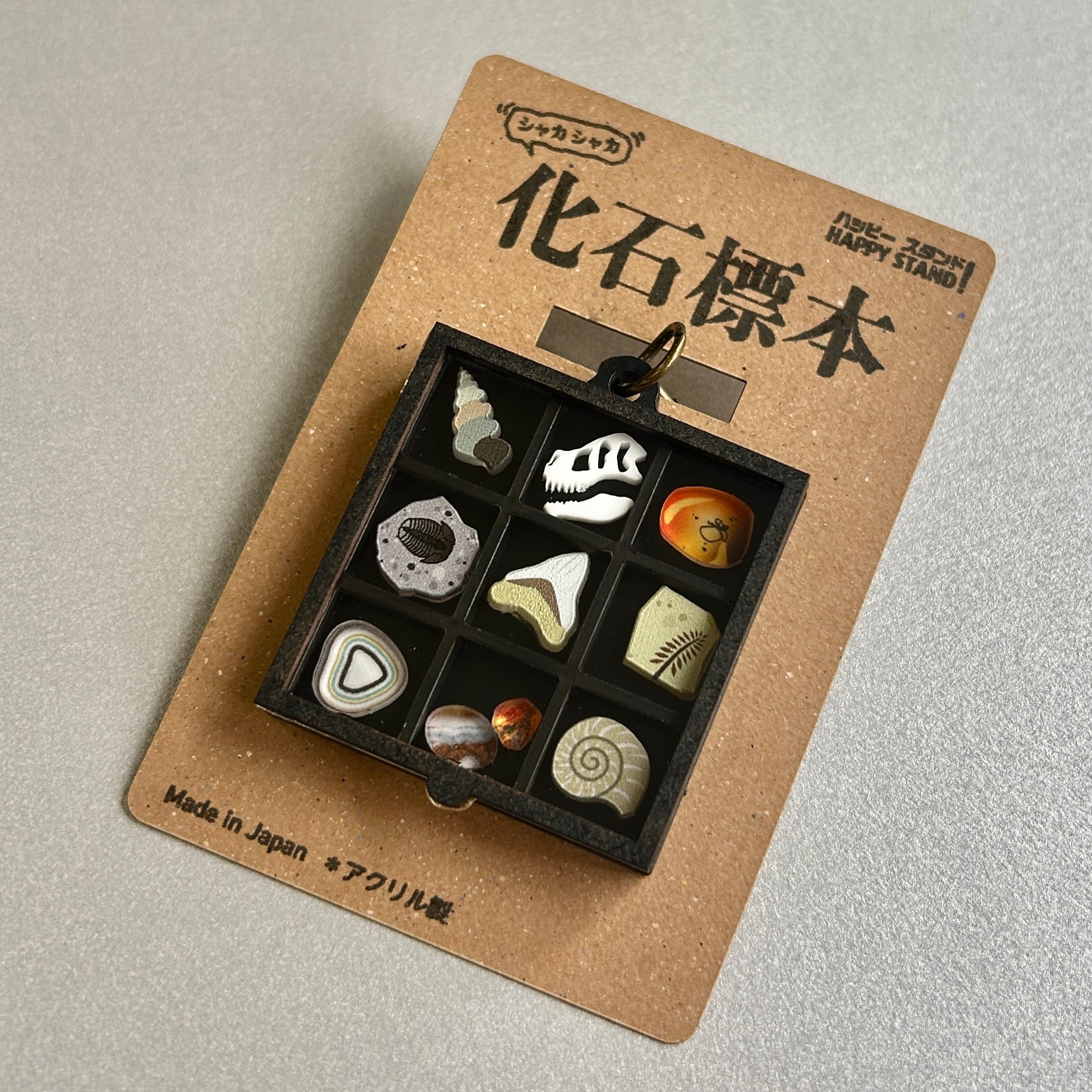 化石標本】シャカシャカキーホルダー | happystand