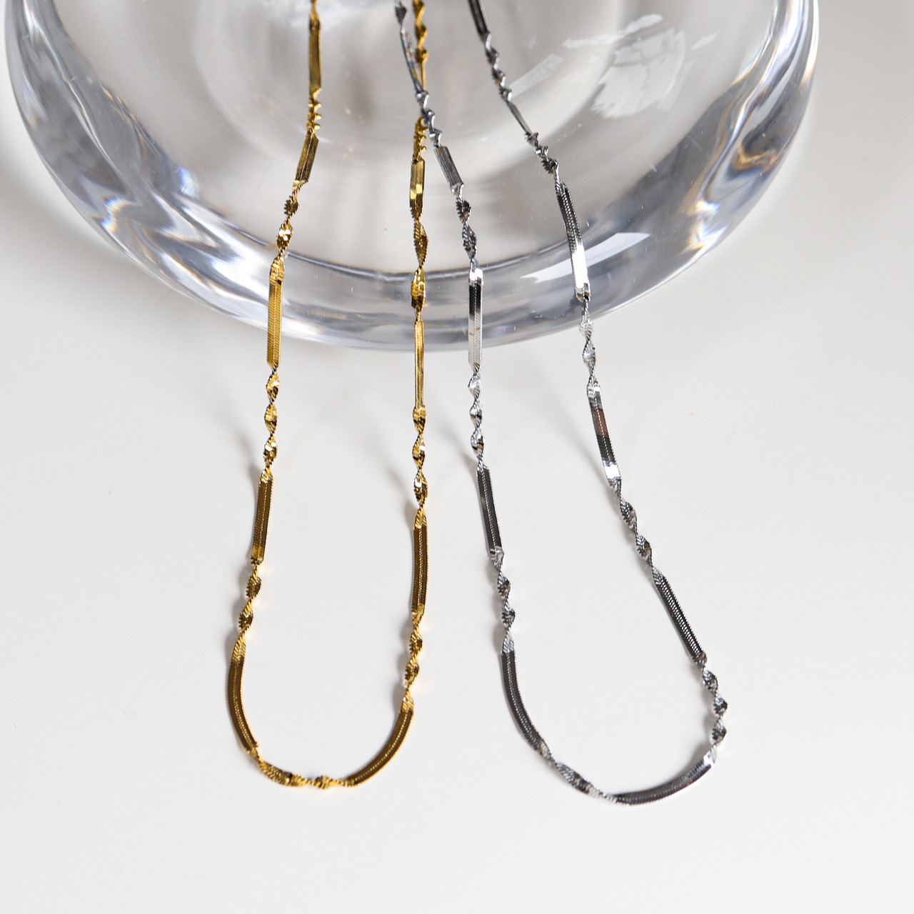 9/18(金)21時新作発売*stainless ribbon necklace