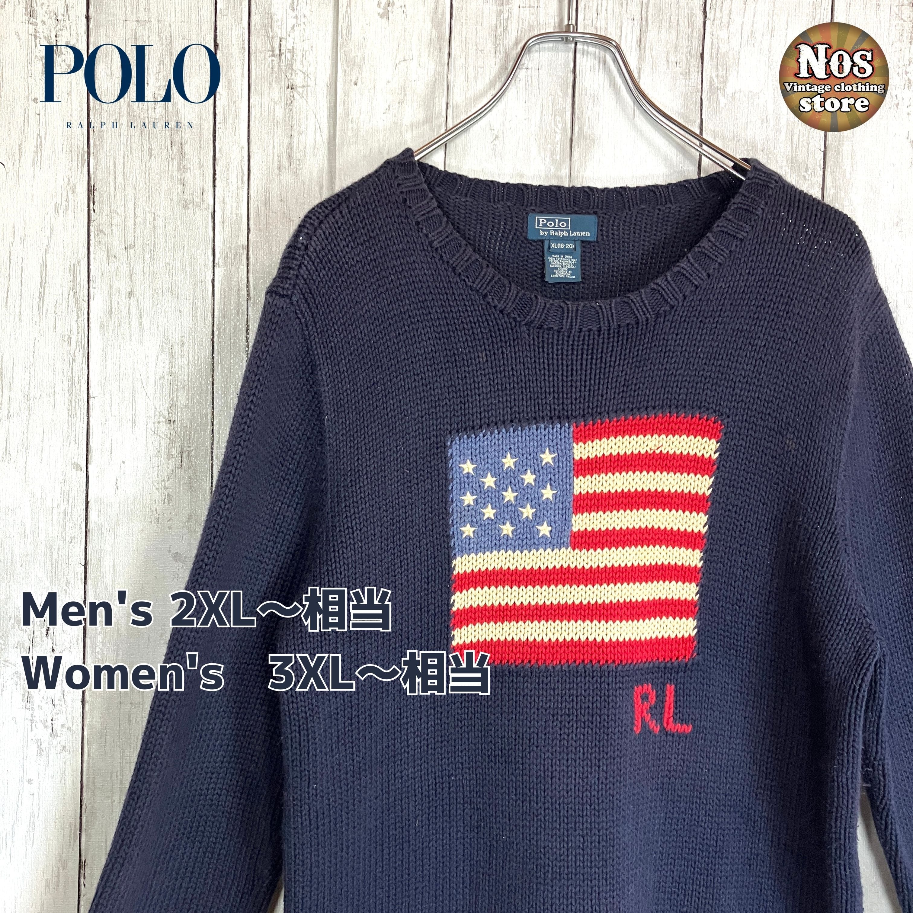 トップスpolo knit shirt ポロニット　XLサイズ相当　新品未使用