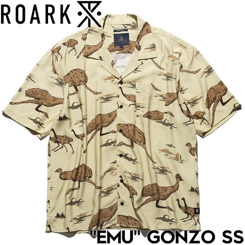 【送料無料】半袖シャツ THE ROARK REVIVAL ロアークリバイバル EMU GONZO SS RWJ1123-BOG 25SU 日本代理店正規品L