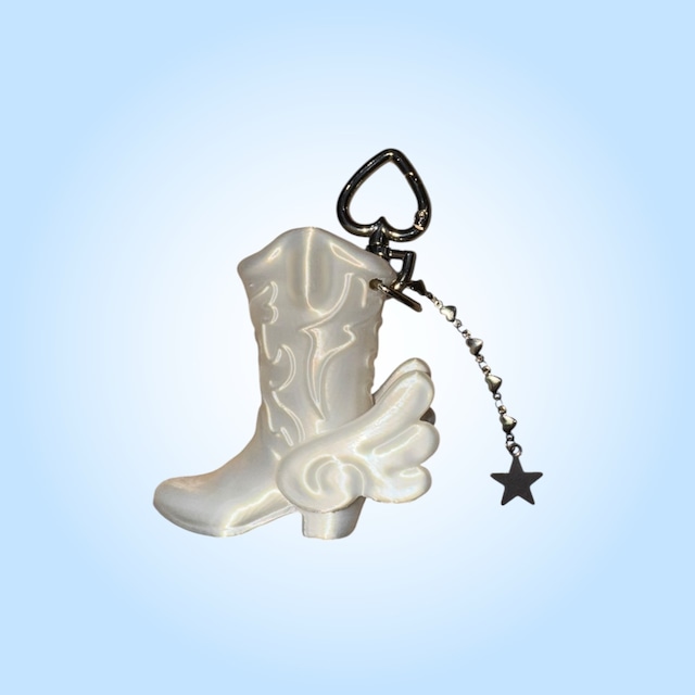 【THINGS】 Cowboy boots lighter case Wing white 【THINGS】 Cowboy boots lighter case Wing white