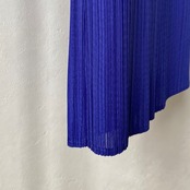 【受注予約：7月中旬入荷予定】pleated 【SK】/blue