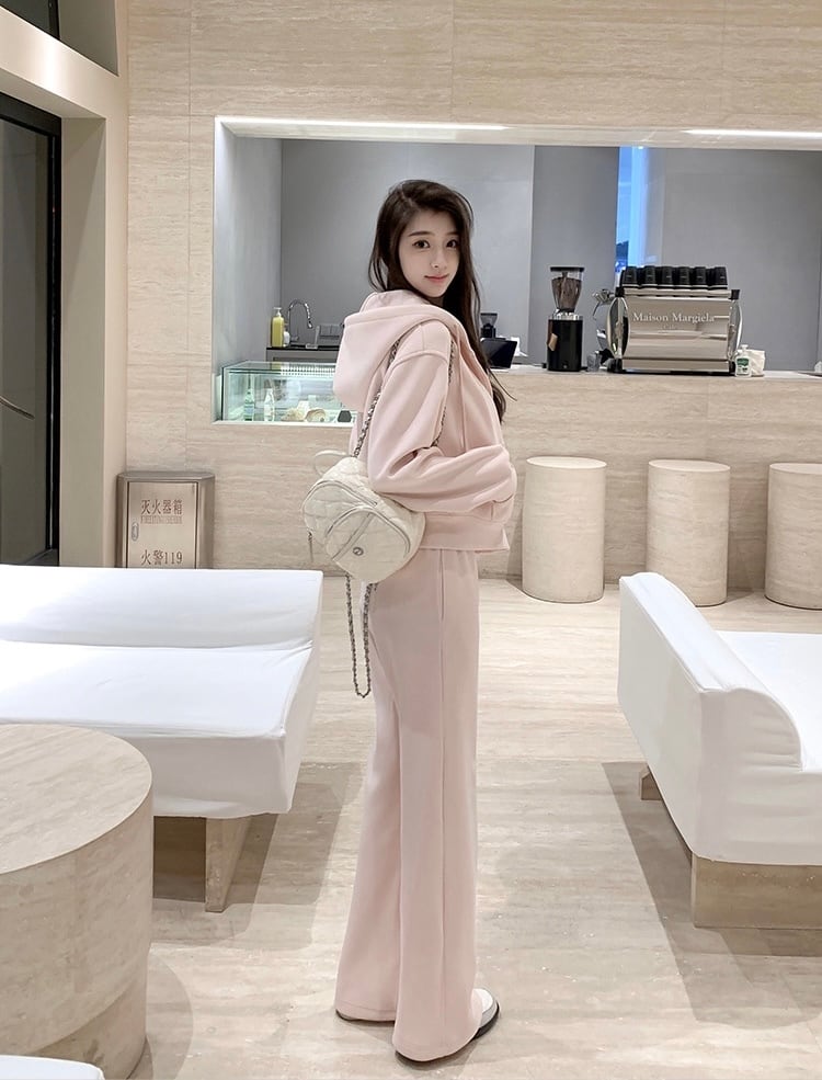 ベビーピンクフードジップパーカー | Select shop Arudy