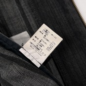 Santafe サンタフェ 編み込みデザイン ジップアップ ブラックデニム ジャケット サイズ 46 /メンズ