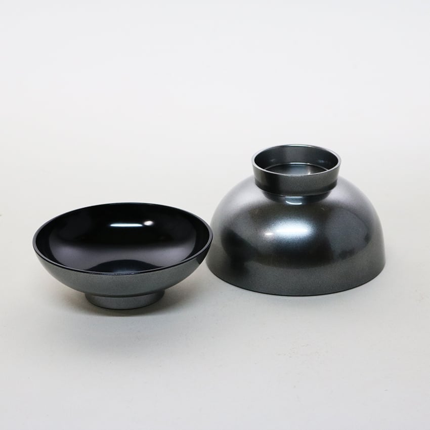吸物椀 ブラックシルバー 【送料無料】 | towan