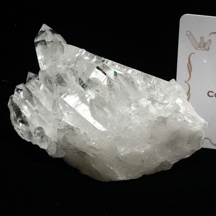 水晶 クラスター 原石 ブラジル ミナスジェライス州 コリント産 レムリアンシード 証明書付属 272-105