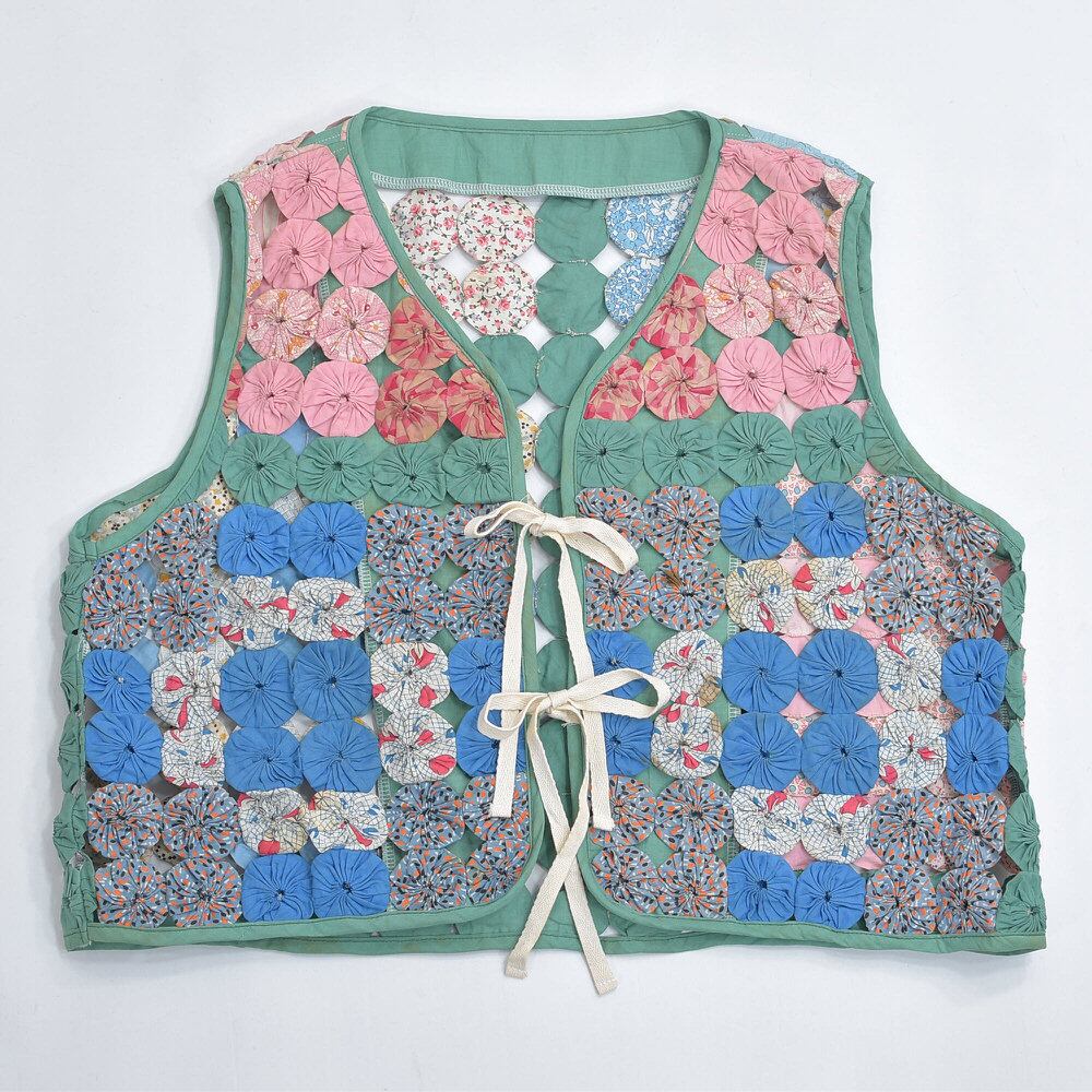 70s 80s 90s ハンドメイド パッチワーク ベスト ビンテージ アメリカ
