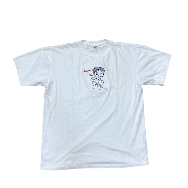 BETTY BOOP BOOTLEG NIKE SWOOSH TEE WHITE  XL 5473