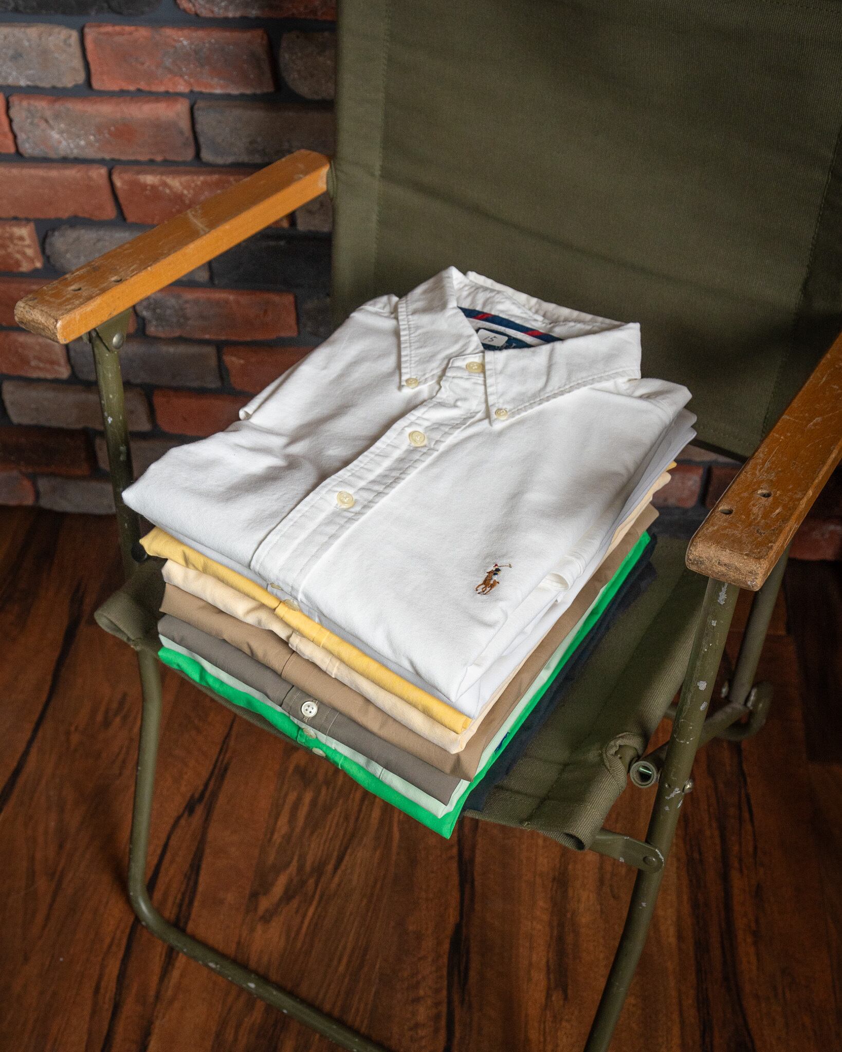 X-LARGE】Ralph Lauren Short Sleeve Cotton BD Shirt 