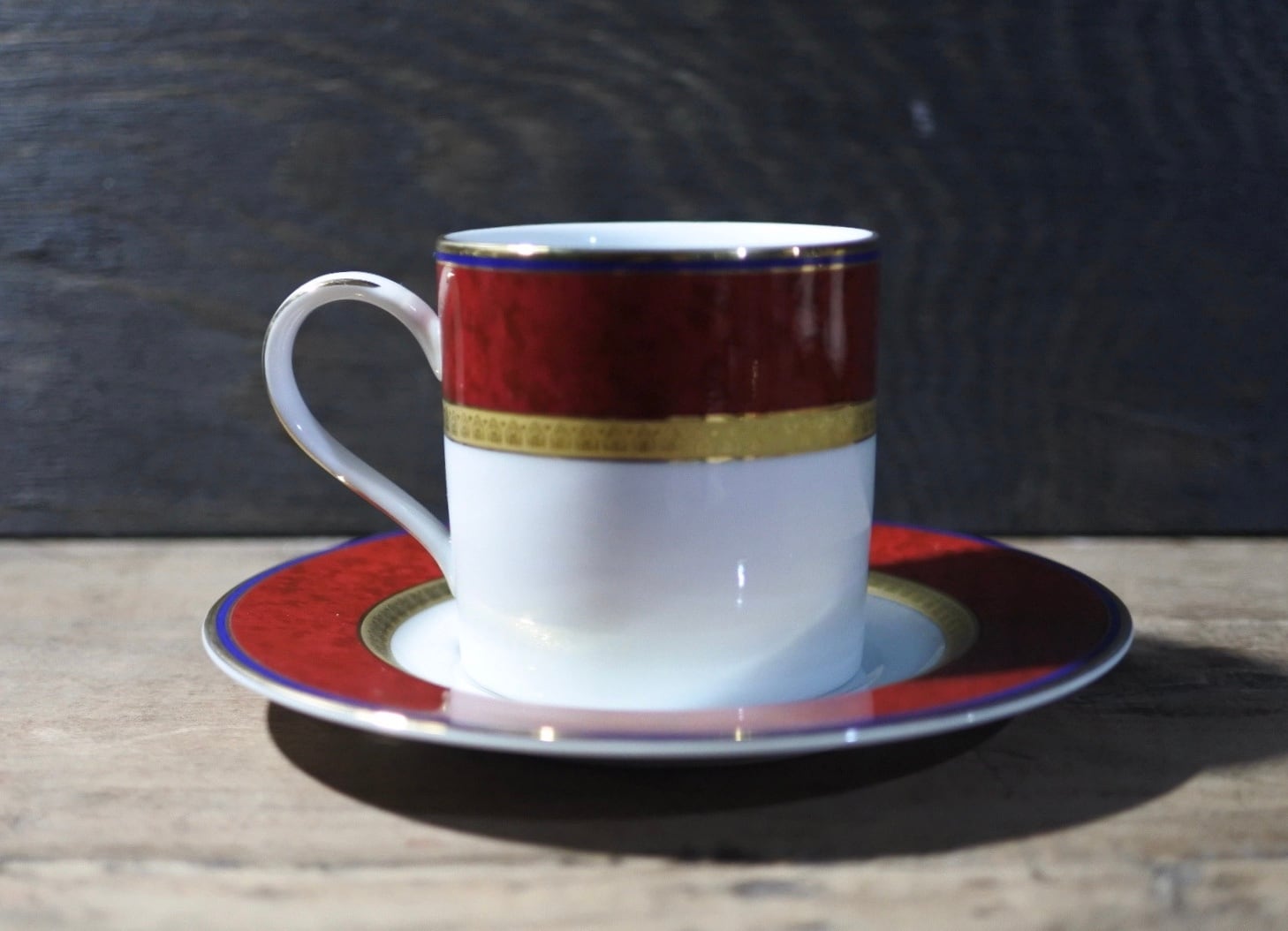 【美品】Ashford アッシュフォード カップ＆ソーサー セット レッド 上品 Ashfordアッシュフォードのコーヒーカップ&ソーサー 未使用品