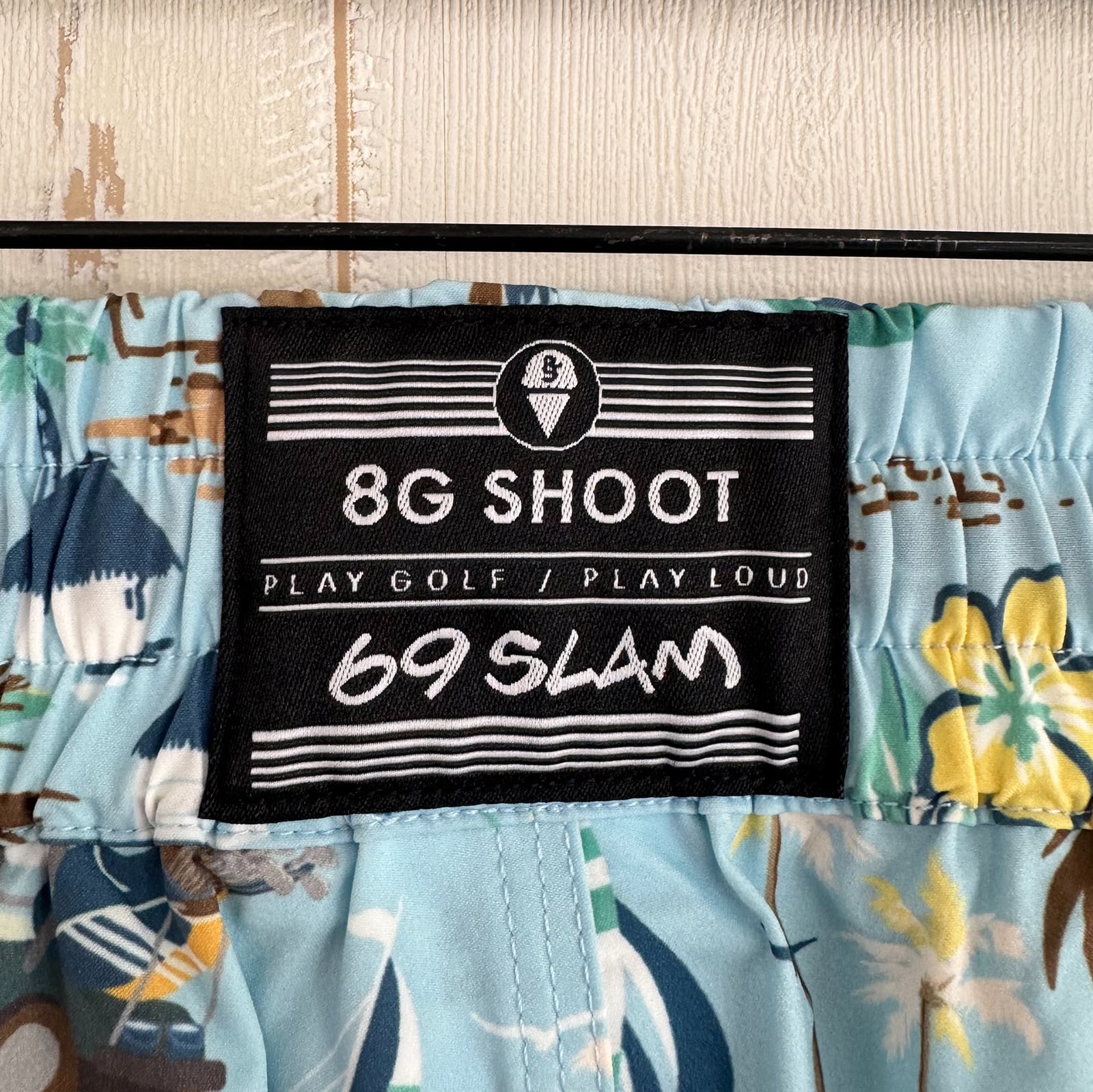 WOMEN'S】 8G SHOOT ×69slam ALOHA SHORT PANTS -BLUE- | 8G SHOOT