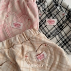 【 ellymolly / 予約 】Slash check skirt
