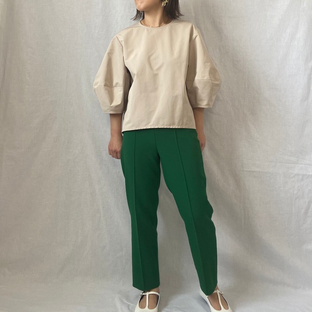 ランタンスリーブブラウス（ベージュ）