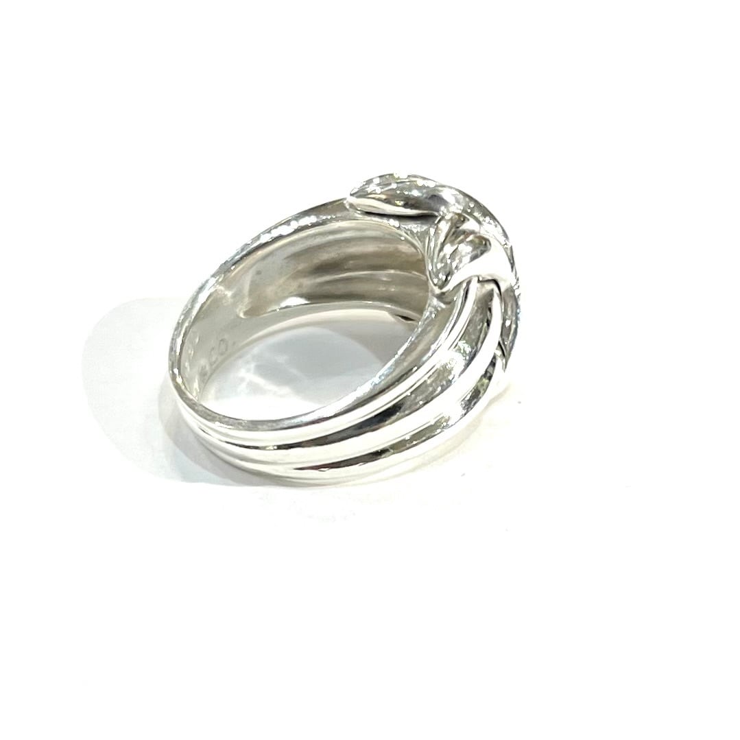 希少【TIFFANY&CO.】【15号】2620 ワイドシグネチャー ワイドリング