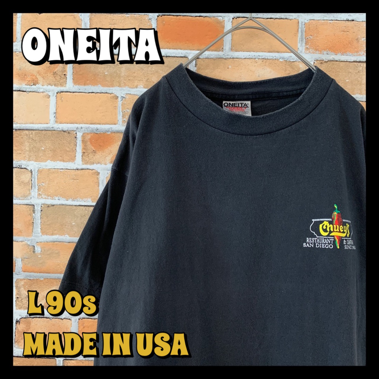 【ONEITA】90s アドバタイジングTシャツ USA製 レストラン