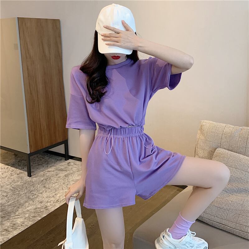 スタイルスタンダードサマーカジュアルTシャツ ショーツ レトロ 夏物 ブルマー 1号婦人87319791412