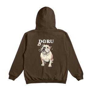 ブルドック　バックデザインジップパーカー