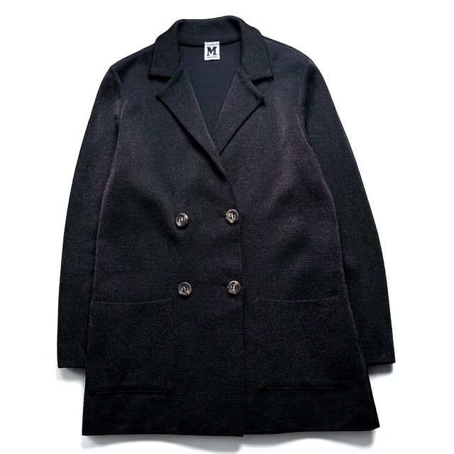 “MISSONI” double breasted lamé knit tailored jacket “made in ITALY”