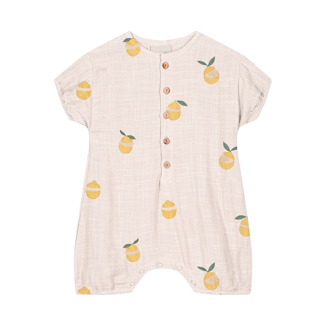 【予約】STUDIO BOHEME / ROMPER BEBECITO（OFF WHITE / LEMON）