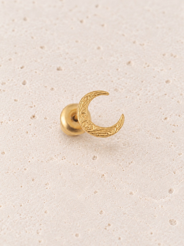 316L hawaiian moon pierce（ 片耳用 ）#p05