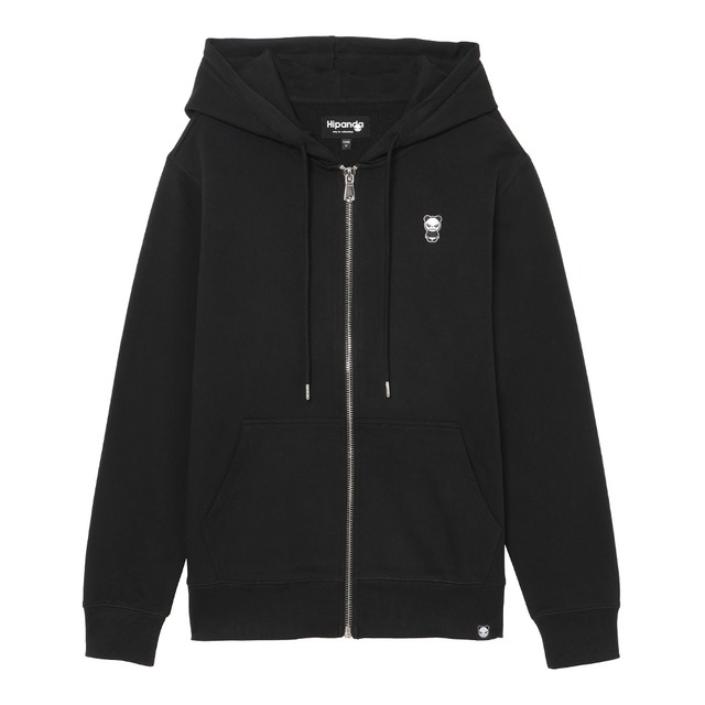 SALE【HIPANDA ハイパンダ】男女兼用 スウェットセットアップ(ジップアップ フーディー＆パンツ) UNISEX SWEAT SETUP（ZIP-UP HOODIE ＆ PANTS) / BLACK・GRAY