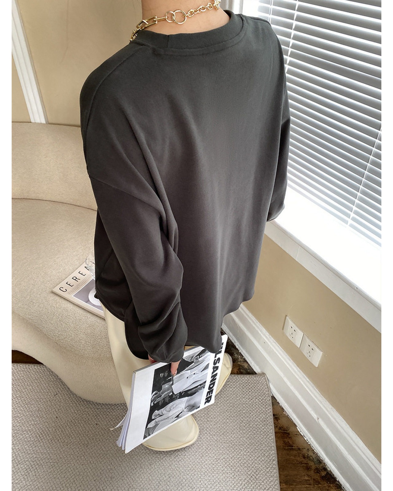 ハイネックショート丈ケーブルニット 3color A0770 - 14