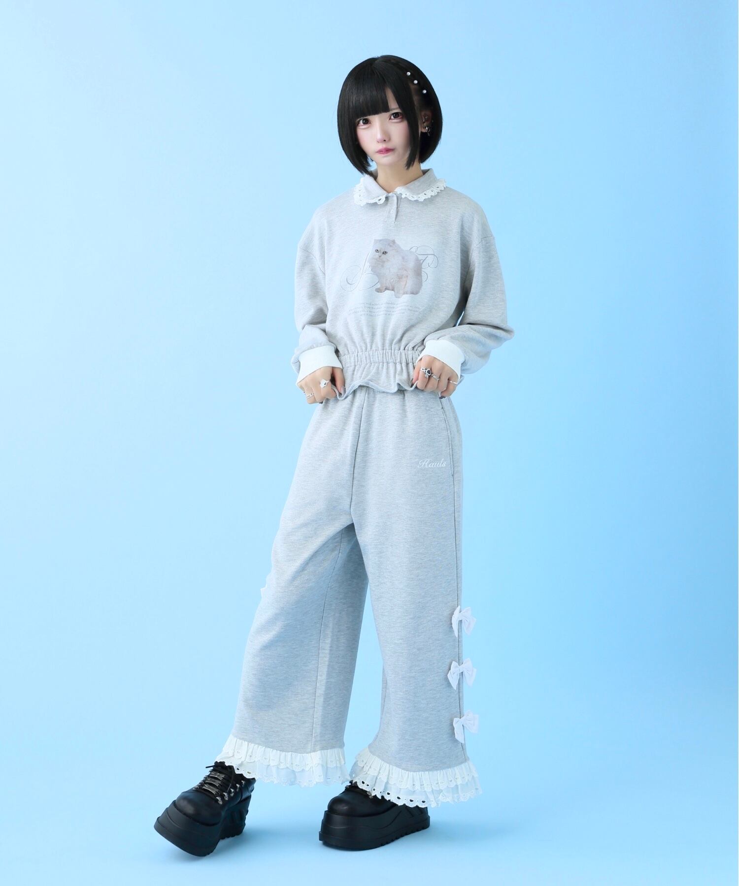 ねこらぶ♡襟つきレースSWT | Hauls