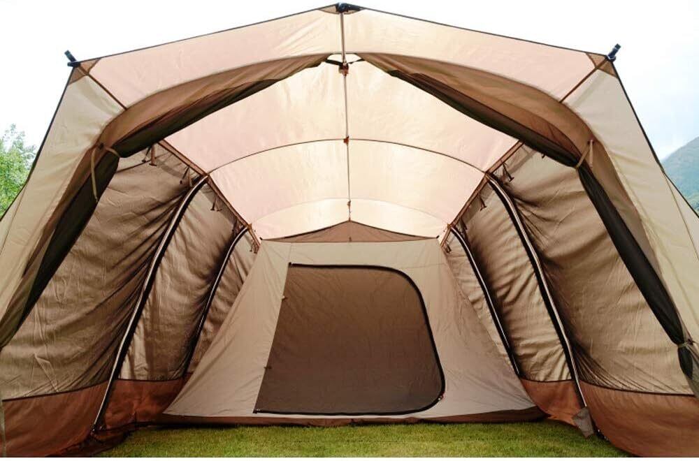 ブラウンキャンプテント 大きめ KZM OUTDOOR（カズミ アウトドア） KZM テント 大型テント ドーム